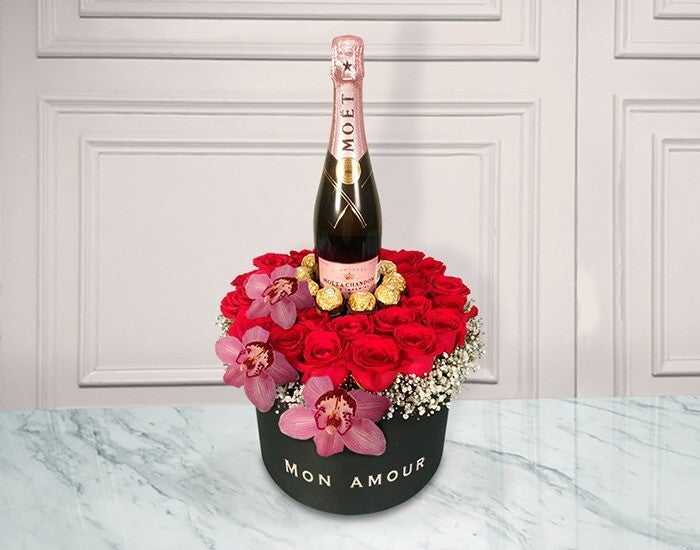 Delicadas orquídeas con Champagne | HARMONIOUS