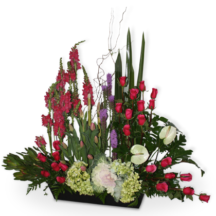 Arreglo Floral de Rosas y Tulipanes | BIRTHDAY - Envío de Arreglos florales Laurel Floristería
