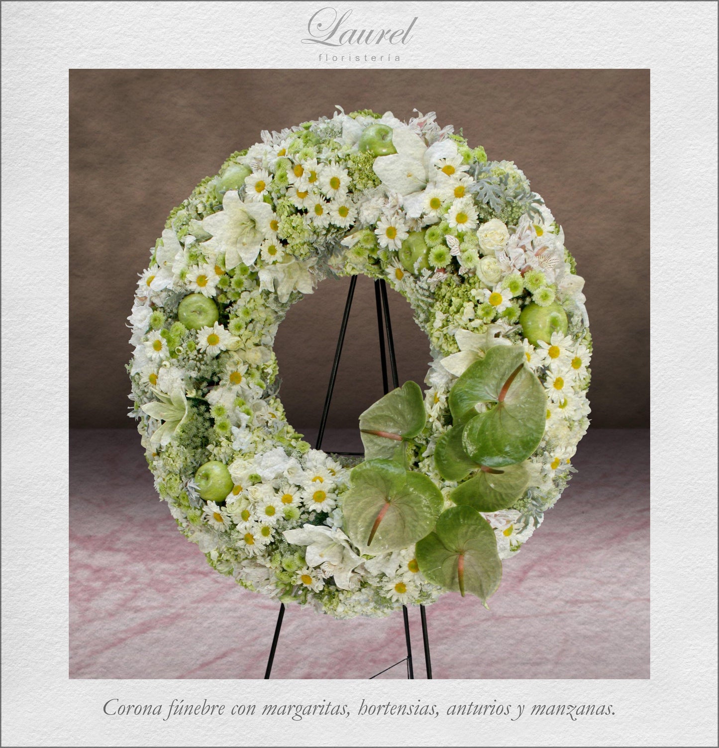 corona de flores para difunto