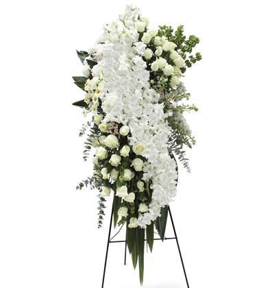 arreglos florales de medallones para condolencias de muertos