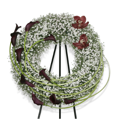 arreglos florales de coronas para difuntos