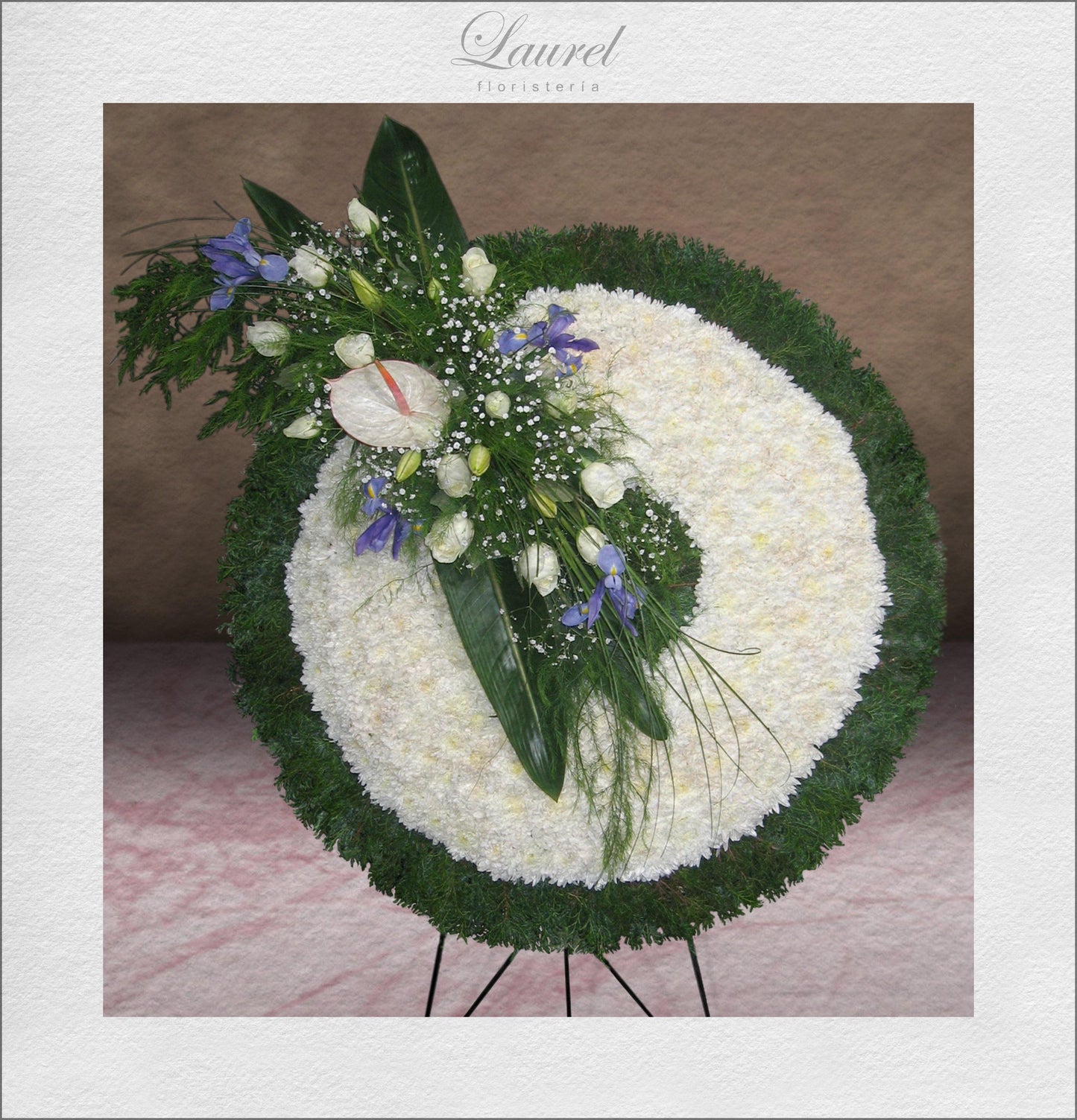 corona de flores para difuntos