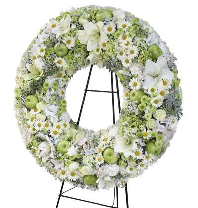arreglos florales de coronas para difuntos