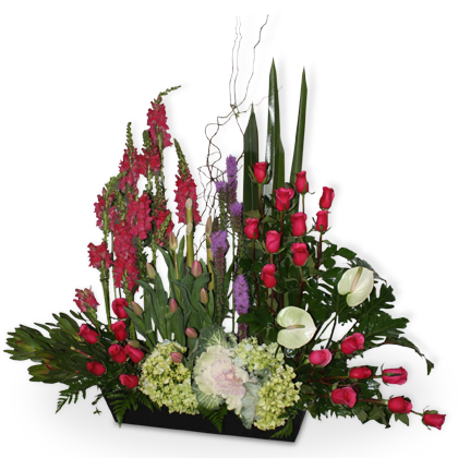 Arreglo Floral  de Rosas y Tulipanes |  BIRTHDAY - Envío de Arreglos florales Laurel Floristería