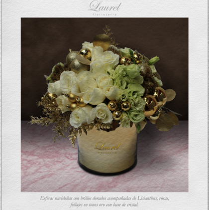 Arreglo floral Navideño | MERRY CHRISTMAS - Envío de Arreglos florales Laurel Floristería