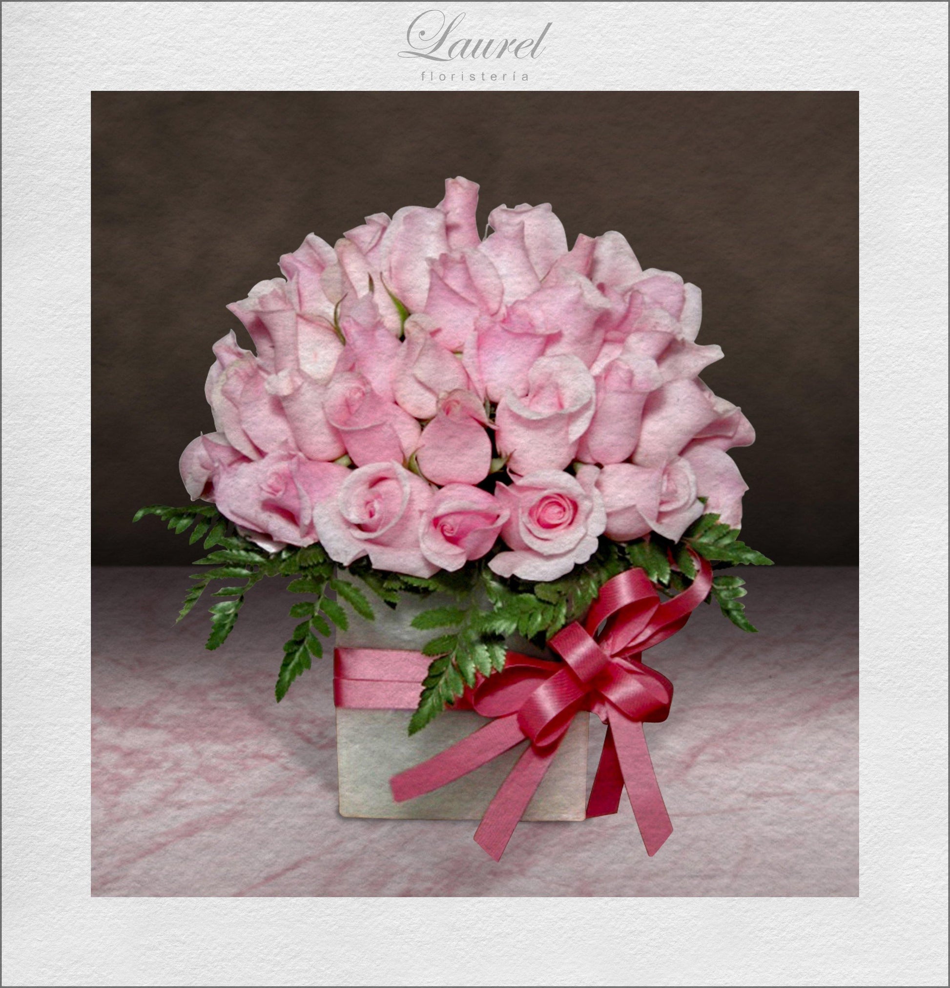 Arreglo Floral Rosas Rosas | TENAZ - Envío de Arreglos florales Laurel Floristería