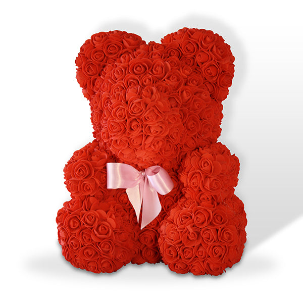 Tierno oso de rosas artificiales I  TEDDY